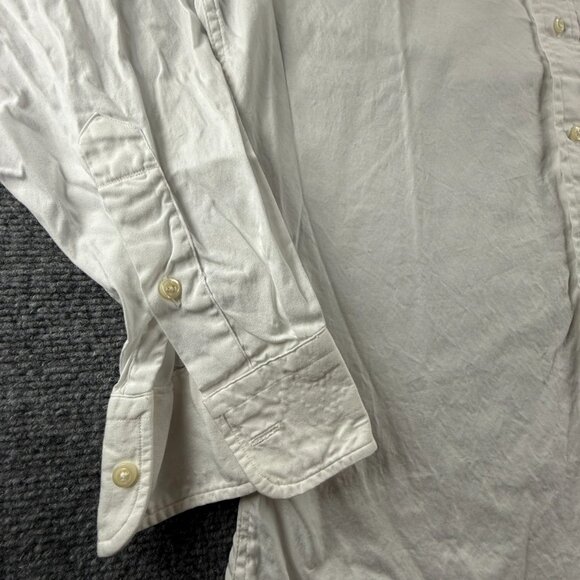 Gitman Bros TTX Pinpoint USA Point Cotton Oxford 15.5 35 White Button Up Men - Picture 7 of 16